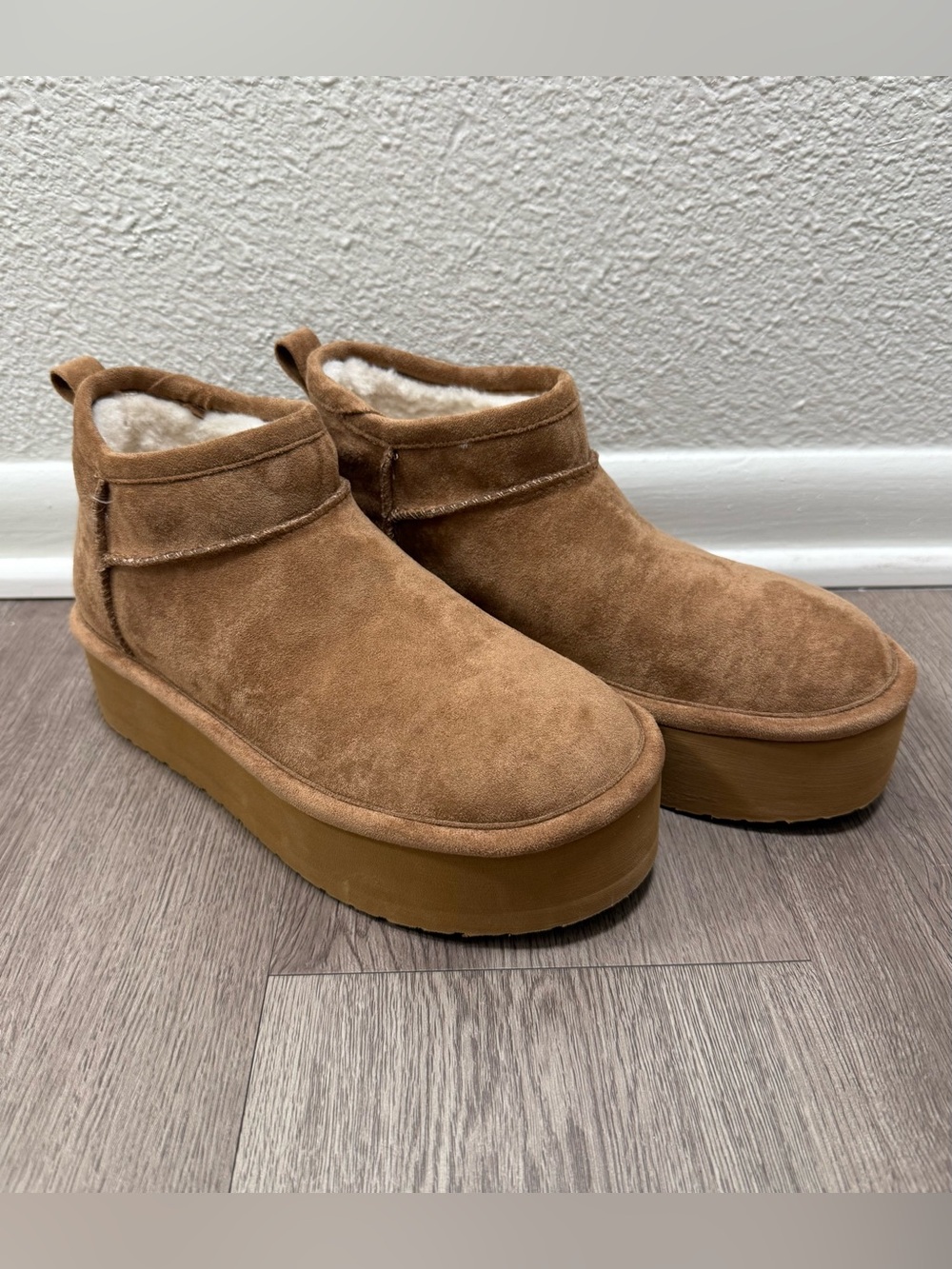 new madden girl ankle platform boots women size 8